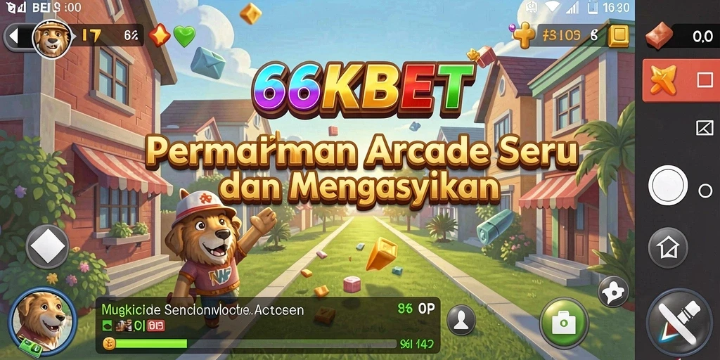 Tampilan menarik gameplay 66KBET di layar smartphone.