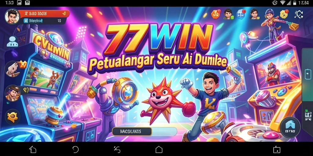 Tangkapan layar menampilkan gameplay menantang dari 77WIN di arcade.