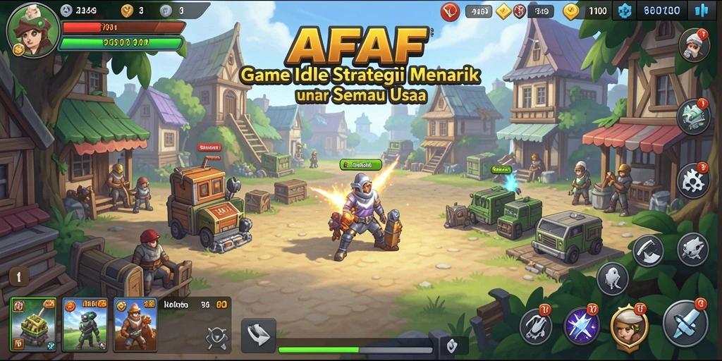 Tampilan gameplay AFAF yang menarik dan penuh warna.