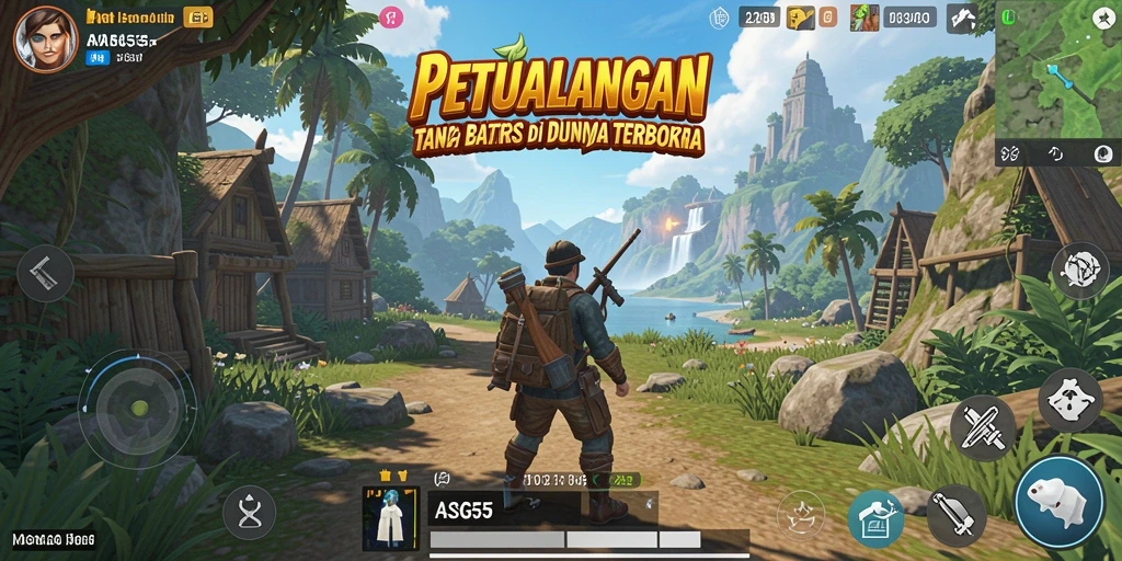 Menampilkan gameplay ASG55 yang seru dan mendebarkan di dunia terbuka.