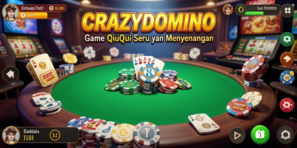 Tampilan gameplay QiuQiu yang menarik di CRAZYDOMINO.