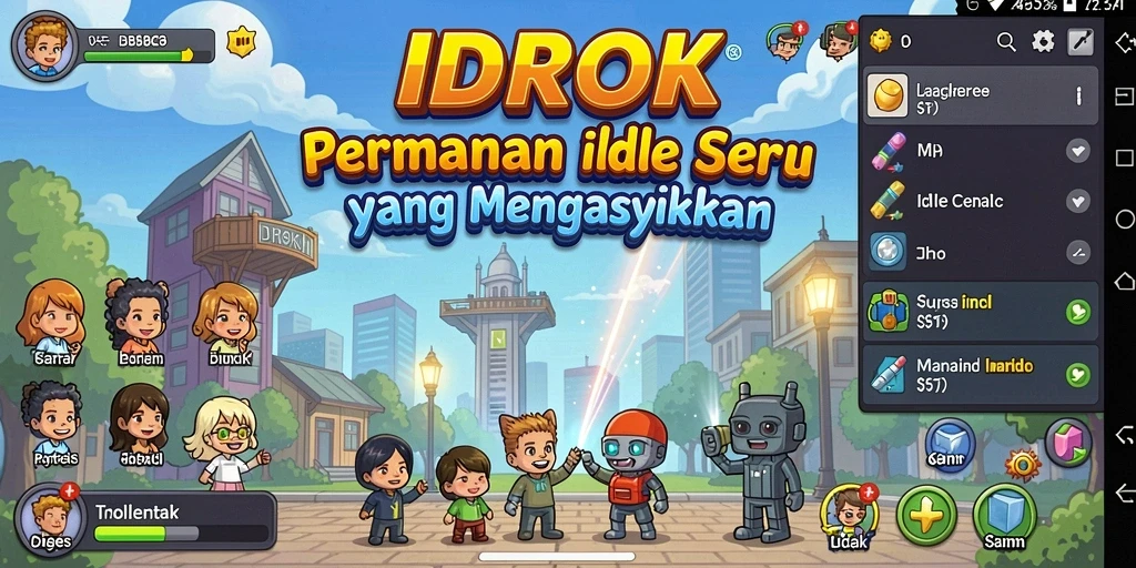 Tampilan gameplay <strong>IDROK</strong> yang menarik dan interaktif.