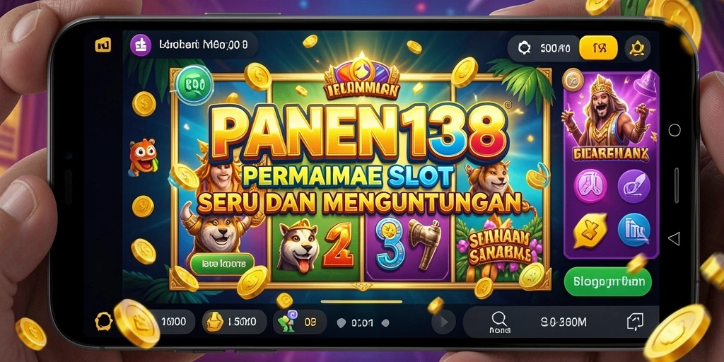 Tampilan gameplay <strong>PANEN138</strong> yang penuh warna dan dinamis.