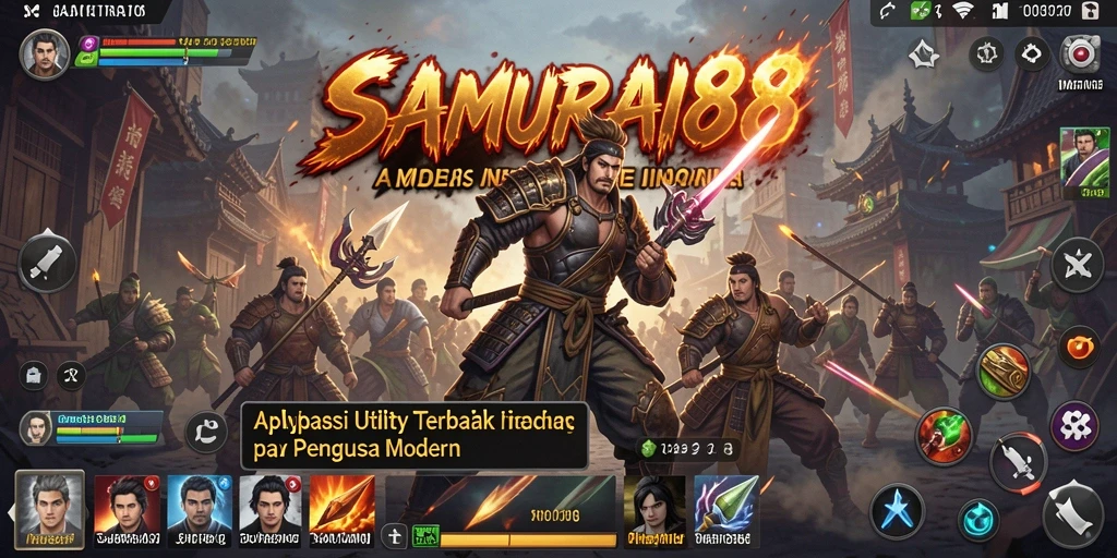 Screenshot SAMURAI88 menampilkan antarmuka aplikasi Utility yang intuitif.