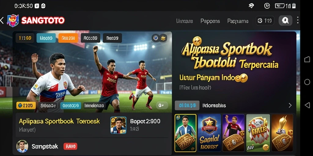 Screenshot utama SANGTOTO menampilkan tampilan taruhan olahraga yang menarik.