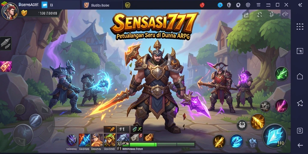 Tampilan menakjubkan dari gameplay SENSASI777 yang mendebarkan.