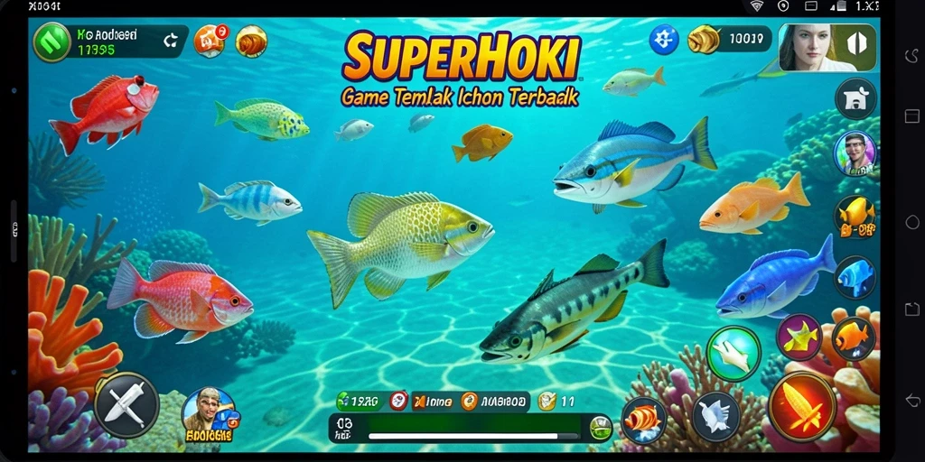 Gameplay seru dalam Tembak Ikan SUPERHOKI.