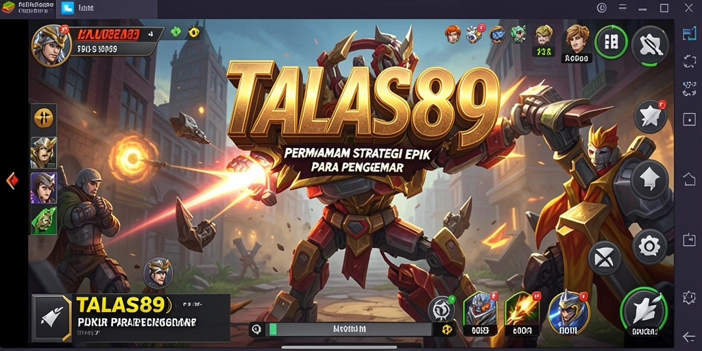 Gameplay TALAS89 menampilkan pertempuran strategi yang mendebarkan.