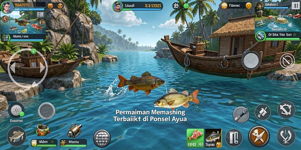 Gameplay seru dengan pengalaman memancing yang unik.