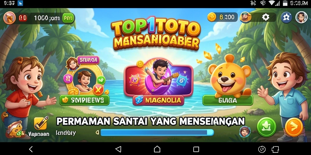 Screenshot gameplay TOP1TOTO menampilkan keseruan permainan santai.